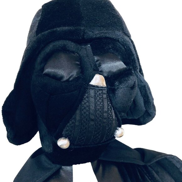 Darth Vader Plush Doll In Black Cape With Masked Helmet - Picture 2 of 5